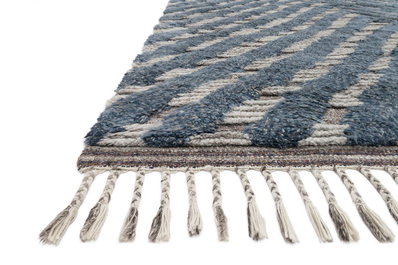 media image for Khalid Rug in Blue / Pewter by Loloi 262