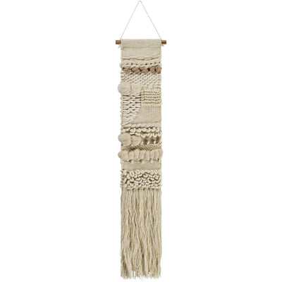 product image of Kamal KML-1001 Hand Woven Wall Hanging in Cream & Wheat by Surya 521