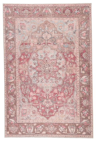 product image for Edita Medallion Pink/ Blue Rug by Jaipur Living 9