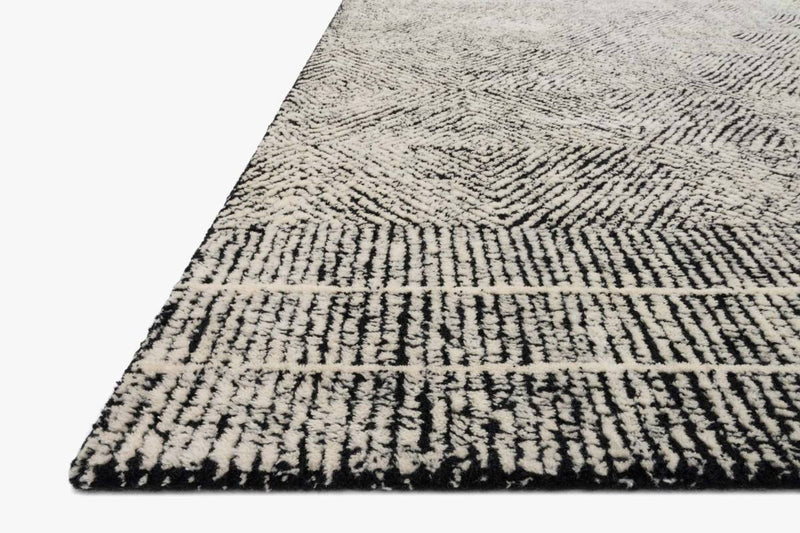 media image for kopa rug in black ivory design by ellen degeneres for loloi 2 248