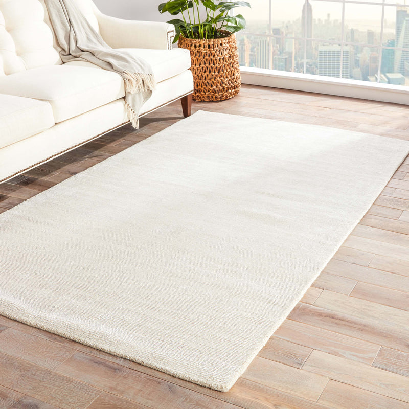 media image for kelle solid rug in blanc de blanc sandshell design by jaipur 5 261