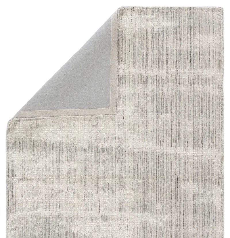 media image for Kelle Handmade Stripe Gray & White Area Rug 283