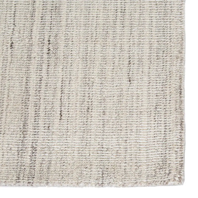 product image for Kelle Handmade Stripe Gray & White Area Rug 4