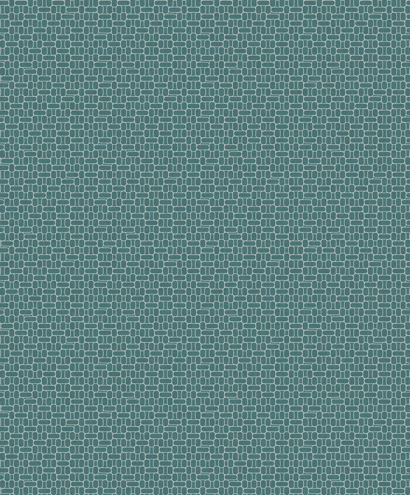 media image for Capsule Geometric Wallpaper in Perry Teal from the Mondrian Collection by Seabrook 22