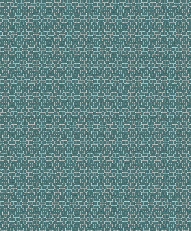 media image for Capsule Geometric Wallpaper in Perry Teal from the Mondrian Collection by Seabrook 22