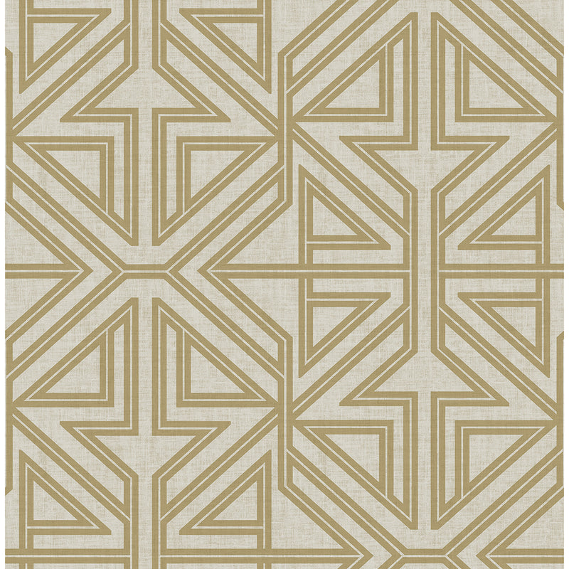 media image for sample kachel gold geometric wallpaper from the scott living ii collection by brewster home fashions 1 246