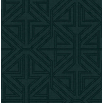 product image of Kachel Teal Geometric Wallpaper from the Scott Living II Collection by Brewster Home Fashions 532