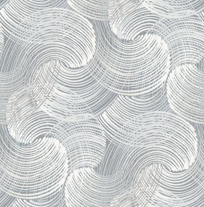 product image for Karson Swirling Geometric Wallpaper in Slate from the Scott Living Collection by Brewster Home Fashions 28