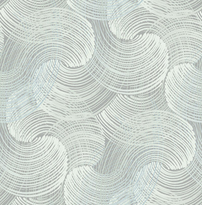 product image of sample karson swirling geometric wallpaper in teal from the scott living collection by brewster home fashions 1 531