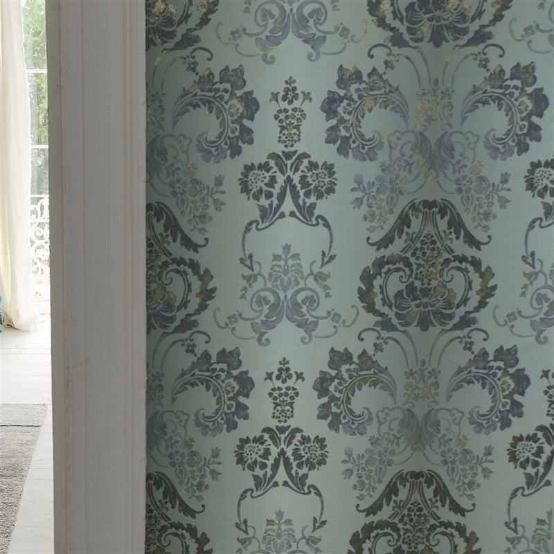 media image for Kashgar Wallpaper in Zinc from the Edit Vol. 1 Collection by Designers Guild 279