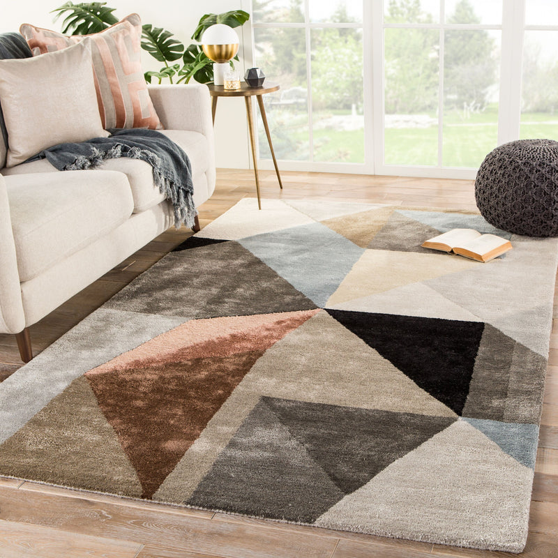 media image for syn02 scalene handmade geometric gray blue area rug design by jaipur 5 226