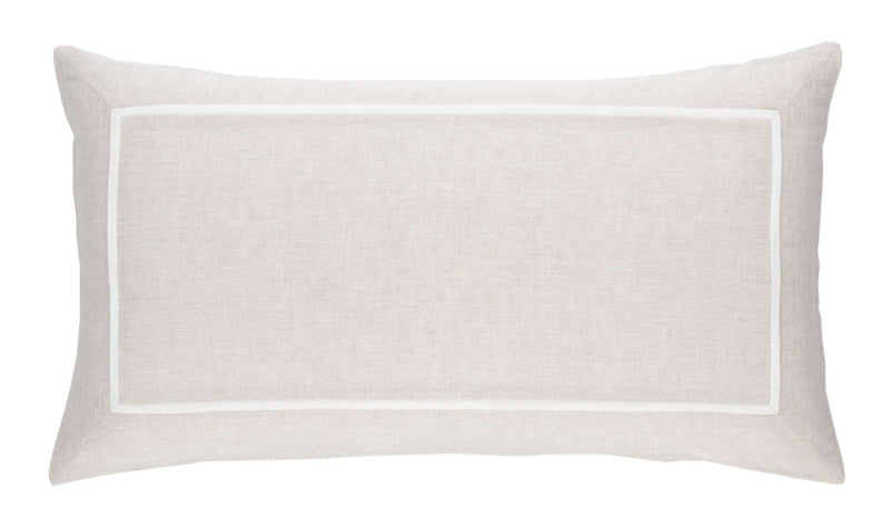 media image for keaton linen natural sham by annie selke pc330 she 2 252