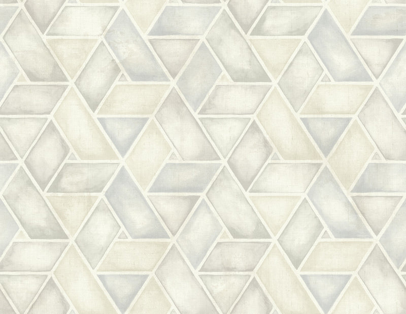 media image for Kentmere Geo Wallpaper in Neutrals from the Lugano Collection by Seabrook Wallcoverings 266