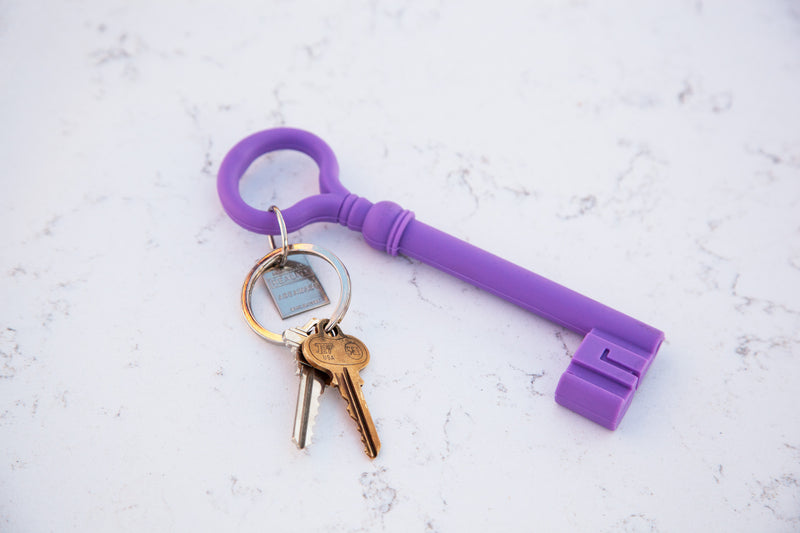 media image for Lavender Reality Key Keychain design by Areaware 258