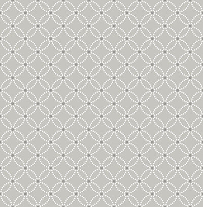 product image of Kinetic Grey Geometric Floral Wallpaper from the Symetrie Collection by Brewster Home Fashions 555