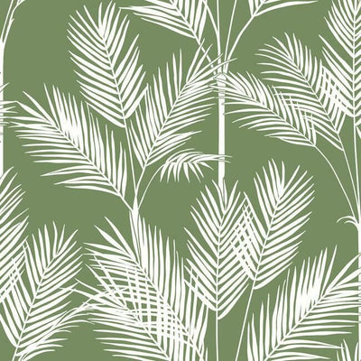 product image for King Palm Silhouette Wallpaper in Fern from the Water's Edge Collection by York Wallcoverings 76