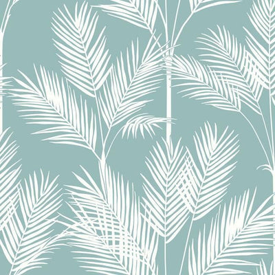 product image for King Palm Silhouette Wallpaper in Light Blue from the Water's Edge Collection by York Wallcoverings 42