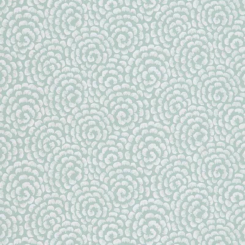 media image for Kingsley Wallpaper in Duck Egg and Ivory from the Ashdown Collection by Nina Campbell for Osborne & Little 249