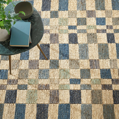 product image for kirby blue woven jute rug by dash albert da1851 912 5 96
