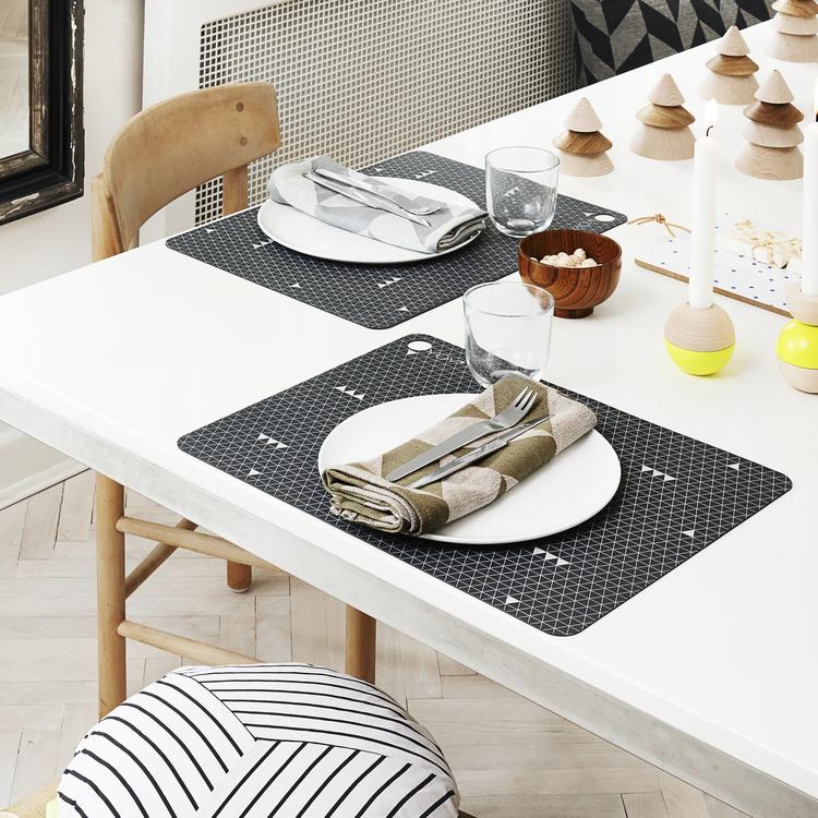 media image for placemat grey line 2 pcs design by oyoy 2 273