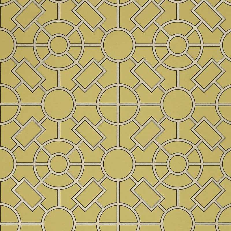 media image for Knot Garden Wallpaper in Ochre and Gold from the Mansfield Park Collection by Osborne & Little 222