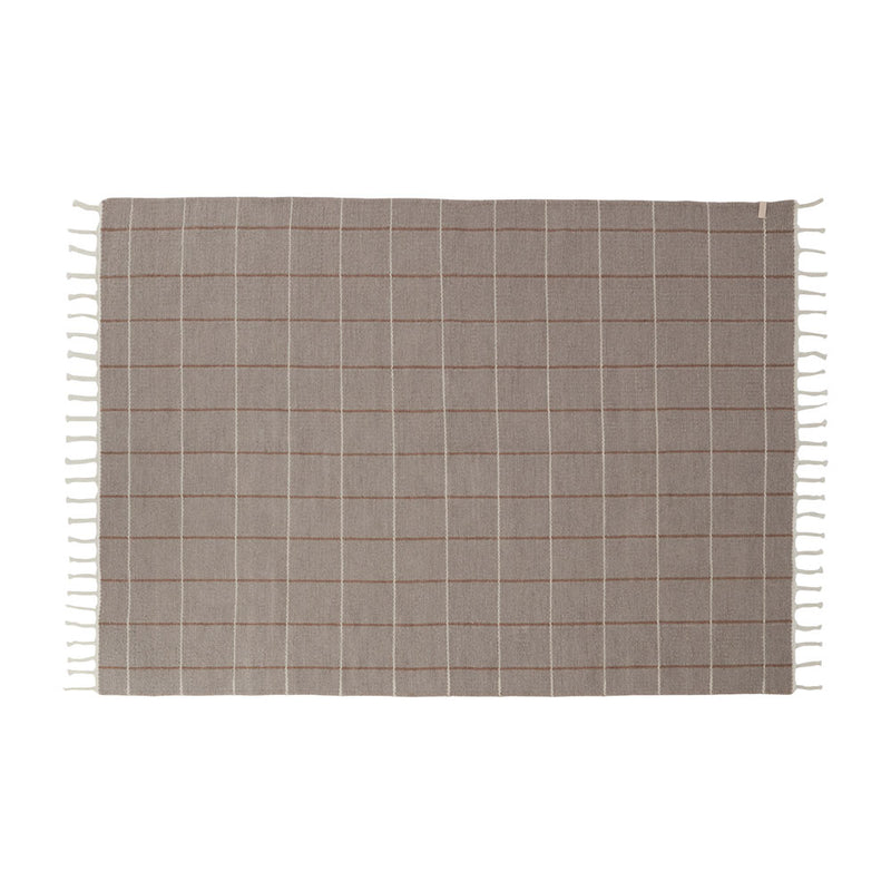 media image for grid rug caramel offwhite 1 247