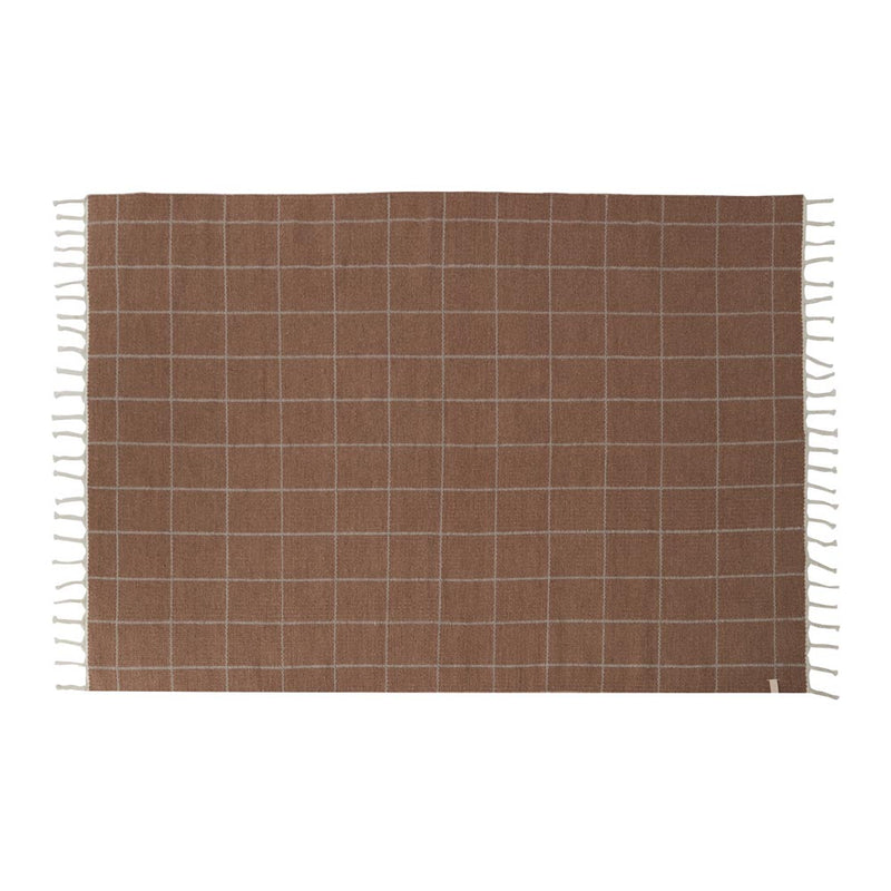 media image for grid rug caramel offwhite 2 213