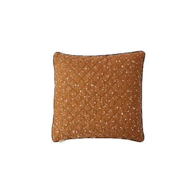 product image for quilted aya cushion caramel blue by oyoy 2 38
