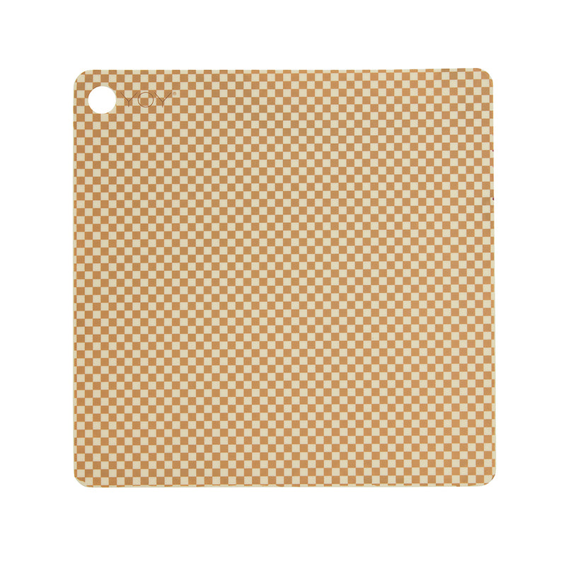 media image for placemat checker pack of 2 vanilla 1 21