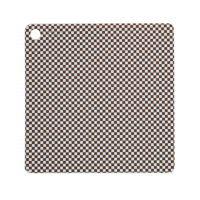 media image for placemat checker pack of 2 dusty blue choko 1 295