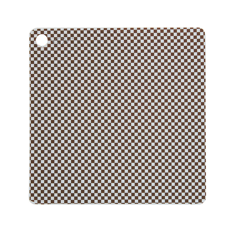 media image for placemat checker pack of 2 dusty blue choko 1 253