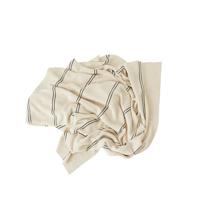 product image for rivi living blanket offwhite black by oyoy l300229 1 70