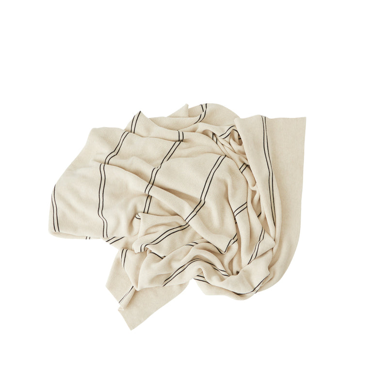 media image for rivi living blanket offwhite black by oyoy l300229 1 299