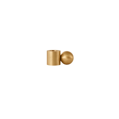 product image of palloa solid brass candleholder low brushed brass by oyoy l300231 1 522