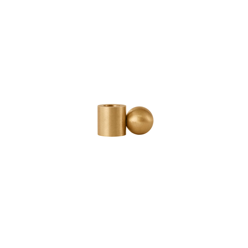 media image for palloa solid brass candleholder low brushed brass by oyoy l300231 1 272