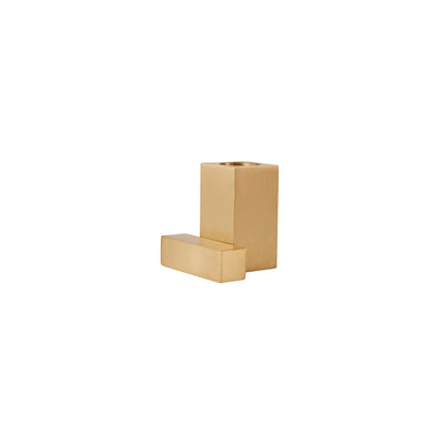 product image for square solid brass candleholder brushed brass by oyoy l300424 2 40