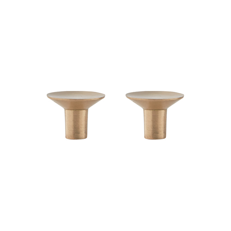 media image for rina hook knob small brushed brass 1 271