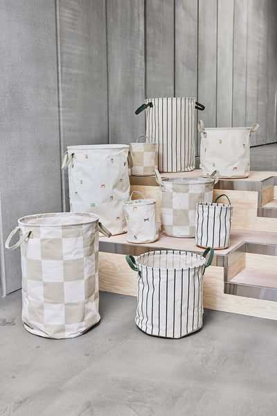 product image for Chess Laundry/Storage Basket in Clay / Offwhite 4 38