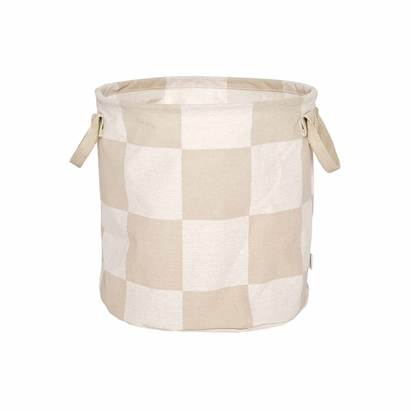 media image for Chess Laundry/Storage Basket in Clay / Offwhite 2 228