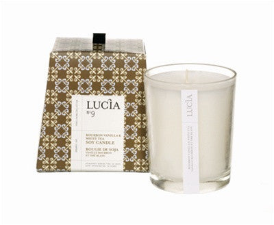 product image of Lucia Bourbon Vanilla and White Tea Candle design by Lucia 591
