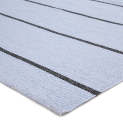 product image for Corbina Indoor/ Outdoor Stripe Light Blue & Gray Area Rug 10