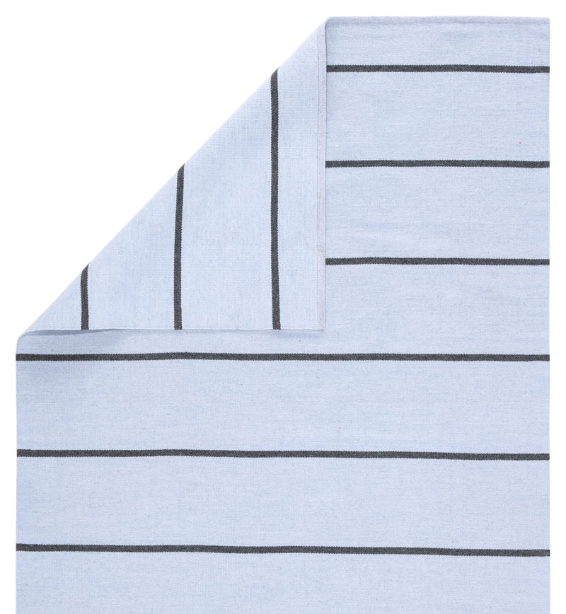 media image for Corbina Indoor/ Outdoor Stripe Light Blue & Gray Area Rug 23