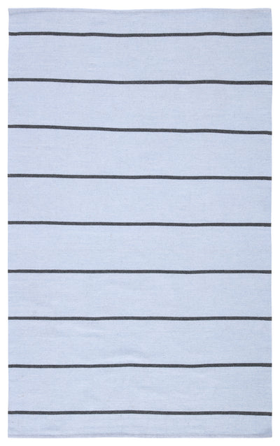 product image for Corbina Indoor/ Outdoor Stripe Light Blue & Gray Area Rug 80