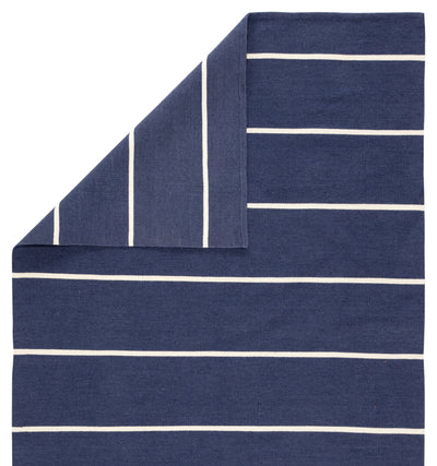 product image for corbina indoor outdoor stripes dark blue ivory design by jaipur 3 25