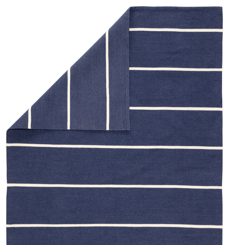 media image for corbina indoor outdoor stripes dark blue ivory design by jaipur 3 244