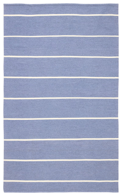 product image for Corbina Indoor/ Outdoor Stripe Blue & Ivory Area Rug 48