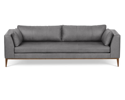 product image of Largo Leather Sofa in Silver 520