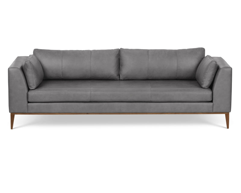 media image for Largo Leather Sofa in Silver 232