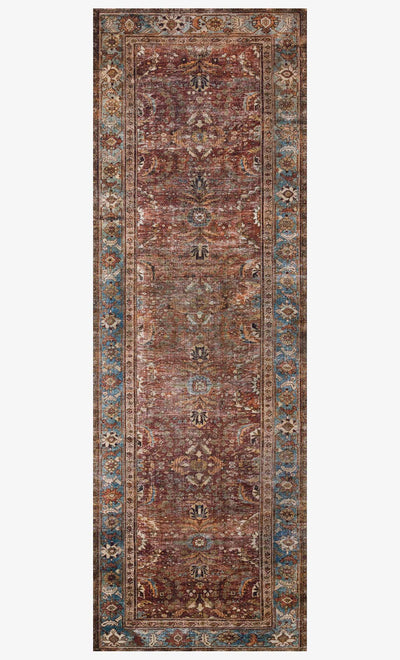 product image for Layla Rug in Brick & Blue by Loloi II 12