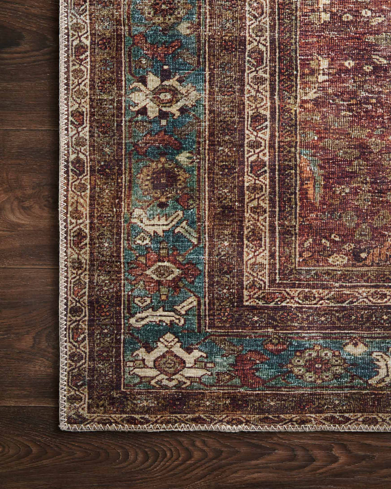 media image for Layla Rug in Brick & Blue by Loloi II 227
